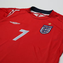 Load image into Gallery viewer, 2004/06 Beckham #7 England Vintage Umbro Away Football Shirt (M) EURO 20044
