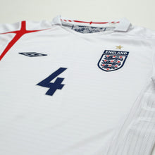 Load image into Gallery viewer, 2005/07 Gerrard #4 England Vintage Umbro Home Football Shirt (M) WC 20064
