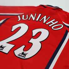Load image into Gallery viewer, 1999/00 Juninho #23 Middlesbrough Vintage Errea Home Football Shirt (M)11
