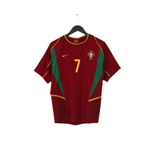 Load image into Gallery viewer, 2002/04 Figo #7 Portugal Vintage Nike Home Football Shirt (S)1
