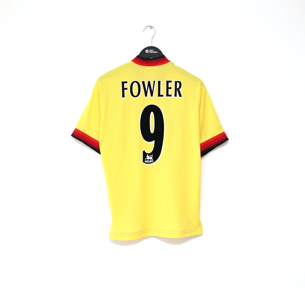 1997/99 FOWLER #9 Liverpool Vintage Reebok Away Football Shirt Jersey (S) 34/36