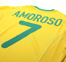 Load image into Gallery viewer, 2000/02 AMOROSO #7 Brazil Vintage Nike Home Football Shirt (XL)
