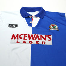 Load image into Gallery viewer, 1994/96 Shearer #9 Blackburn Rovers Vintage ASICS Home Football Shirt (XL)3
