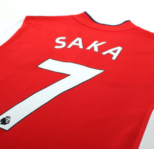Load image into Gallery viewer, 2021/22 SAKA #7 Arsenal adidas Home Football Shirt Jersey (M)

