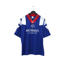 Load image into Gallery viewer, 1992/94 McCoist #9 Rangers Vintage adidas Equipment Home Football Shirt (L)1
