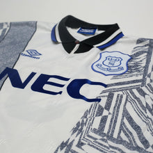 Load image into Gallery viewer, 1994/95 Ferguson #9 Everton Vintage Umbro Away Football Shirt (L)4
