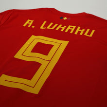 Load image into Gallery viewer, 2018/19 Lukaku #9 Belgium Home Football Shirt (L) World Cup 201811
