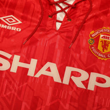 Load image into Gallery viewer, 1992/94 Cantona #7 Manchester United Vintage Umbro Home Football Shirt (L)6
