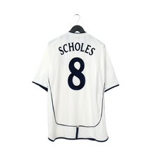 Load image into Gallery viewer, 2001/03 Scholes #8 England Vintage Umbro Home Football Shirt XXL Brazil 2002 WC1

