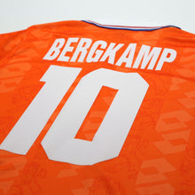 Load image into Gallery viewer, 1994 Bergkamp #10 Holland Vintage Lotto Home Football Shirt (M) Netherlands10

