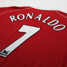 Load image into Gallery viewer, 2006/07 Ronaldo #7 Manchester United Vintage Nike Home Football Shirt (L)11
