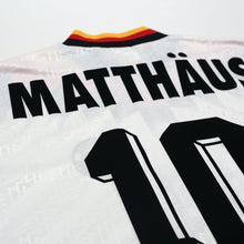 Load image into Gallery viewer, 1990 Matthaus #10 Germany Vintage adidas Football Shirt (S) USA 9411

