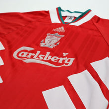 Load image into Gallery viewer, 1993/95 Liverpool Vintage adidas Equipment Home Football Shirt 40/42 (L)4
