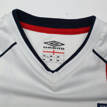 Load image into Gallery viewer, 2001/03 Beckham #7 England Vintage Umbro Home Greece Football Shirt (L)14

