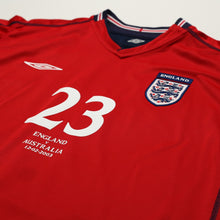 Load image into Gallery viewer, 2002/04 Rooney #23 England Vintage Umbro Away Debut Football Shirt XL Australia4
