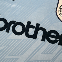 Load image into Gallery viewer, 1993/95 Rosler #28 Manchester City Vintage Umbro Home Football Shirt (L)6
