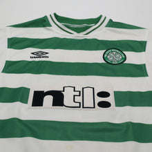 Load image into Gallery viewer, 1999/01 Moravick #25 Celtic Vintage Umbro Home Football Shirt (M)3
