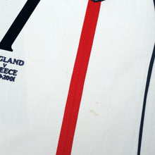 Load image into Gallery viewer, 2001/03 Beckham #7 England Vintage Umbro Home Greece Football Shirt (M)5
