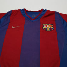 Load image into Gallery viewer, 2002/03 Riquelme #10 Barcelona Vintage Nike Home Football Shirt (M) Player Spec3
