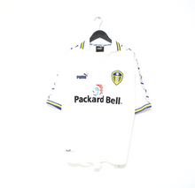 Load image into Gallery viewer, 1998/00 HASSELBAINK #9 Leeds United Vintage PUMA Home Football Shirt (L)
