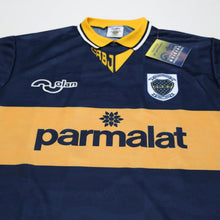 Load image into Gallery viewer, 1995/96 Maradona #10 Boca Juniors Olan Reissue Parmalat SS Shirt 42 (L) BNWT3
