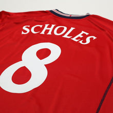 Load image into Gallery viewer, 2002/04 Scholes #8 England Vintage Umbro Away Football Shirt (XXL) Argentina WC11
