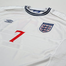 Load image into Gallery viewer, 1999/01 Beckham #7 England Vintage Umbro Home Football Shirt (XL/XXL) Euro 20006
