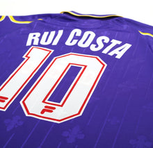 Load image into Gallery viewer, 1997/98 RUI COSTA #10 Fiorentina Vintage FILA Home Football Shirt (L) Nintendo
