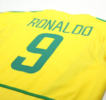 Load image into Gallery viewer, 2002/04 RONALDO #9 Brazil Vintage Nike WC 2002 Home Football Shirt (L)
