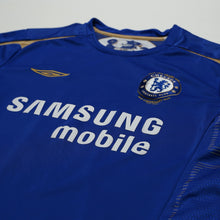 Load image into Gallery viewer, 2005/06 Lampard #8 Chelsea Vintage Umbro Centenary UCL Home Football Shirt (L)4
