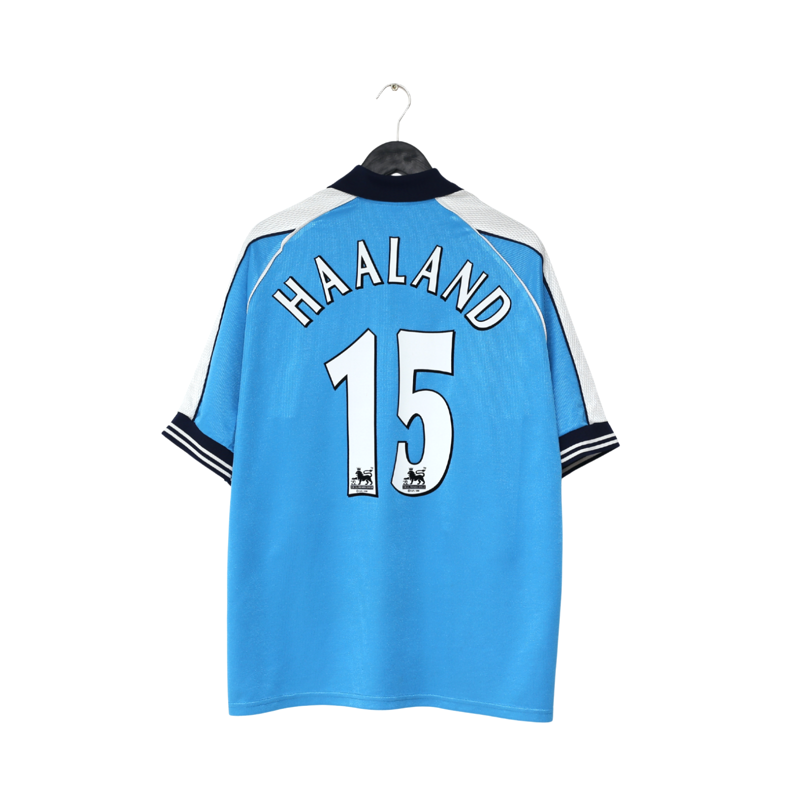 1999/01 HAALAND #15 Manchester City Vintage LCS Home Football