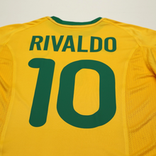 Load image into Gallery viewer, 2000/02 Rivaldo #10 Brazil Vintage Nike Home Football Shirt (M)10
