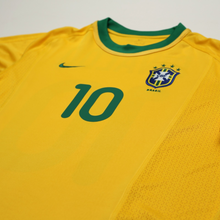 Load image into Gallery viewer, 2000/02 Rivaldo #10 Brazil Vintage Nike Home Football Shirt (M)4
