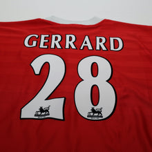 Load image into Gallery viewer, 1998/00 Gerrard #28 Liverpool Vintage Reebok Home Football Shirt (L) 42/447
