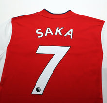 Load image into Gallery viewer, 2021/22 SAKA #7 Arsenal adidas Home Football Shirt Jersey (M)
