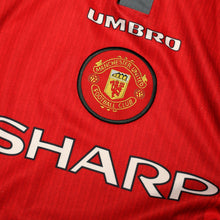 Load image into Gallery viewer, 1996/98 Cantona #7 Manchester United Vintage Umbro Home Football Shirt (XL)7
