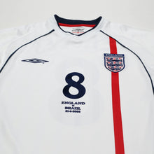 Load image into Gallery viewer, 2001/03 Scholes #8 England Vintage Umbro Home Football Shirt (M) Brazil 2002 WC3
