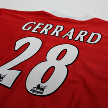 Load image into Gallery viewer, 1998/00 Gerrard #28 Liverpool Vintage Reebok Home Football Shirt (L) 42/448
