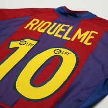 Load image into Gallery viewer, 2002/03 Riquelme #10 Barcelona Vintage Nike Home Football Shirt (M) Player Spec11
