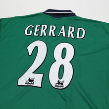 Load image into Gallery viewer, 1999/00 Gerrard #28 Liverpool Vintage Reebok Away Football Shirt (42/44) L8
