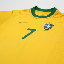 Load image into Gallery viewer, 2000/02 Ronaldinho #7 Brazil Vintage Nike Home Football Shirt (S) Olympics 20004
