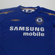 Load image into Gallery viewer, 2005/06 Lampard #8 Chelsea Vintage Umbro Centenary UCL Home Football Shirt (M)3
