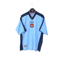 Load image into Gallery viewer, 1997/98 FERDINAND #15 West Ham Vintage PONY Away Football Shirt (XL)
