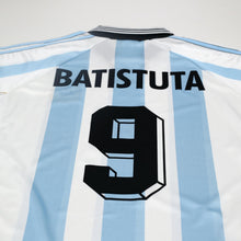 Load image into Gallery viewer, 1998/99 Batistuta #9 Argentina Vintage adidas Home Football Shirt (XL) WC 98
