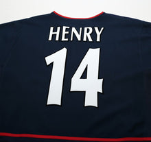 Load image into Gallery viewer, 2002/03 HENRY #14 Arsenal Vintage Nike Away Football Shirt (XL)

