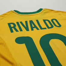 Load image into Gallery viewer, 2000/02 Rivaldo #10 Brazil Vintage Nike Home Football Shirt (M)12
