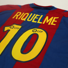 Load image into Gallery viewer, 2002/03 Riquelme #10 Barcelona Vintage Nike Home Football Shirt (XL)
