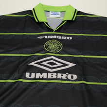 Load image into Gallery viewer, 1998/99 Larsson #7 Celtic Vintage Umbro Away Football Shirt (L)3
