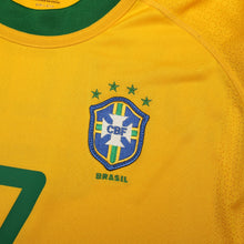 Load image into Gallery viewer, 2000/02 Ronaldinho #7 Brazil Vintage Nike Home Football Shirt (S) Olympics 20007
