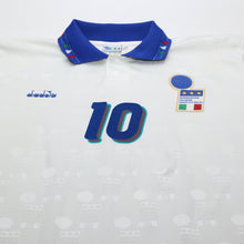 Load image into Gallery viewer, 1994 Baggio #10 Italy Vintage Diadora Away Football Shirt (XXL) USA 943
